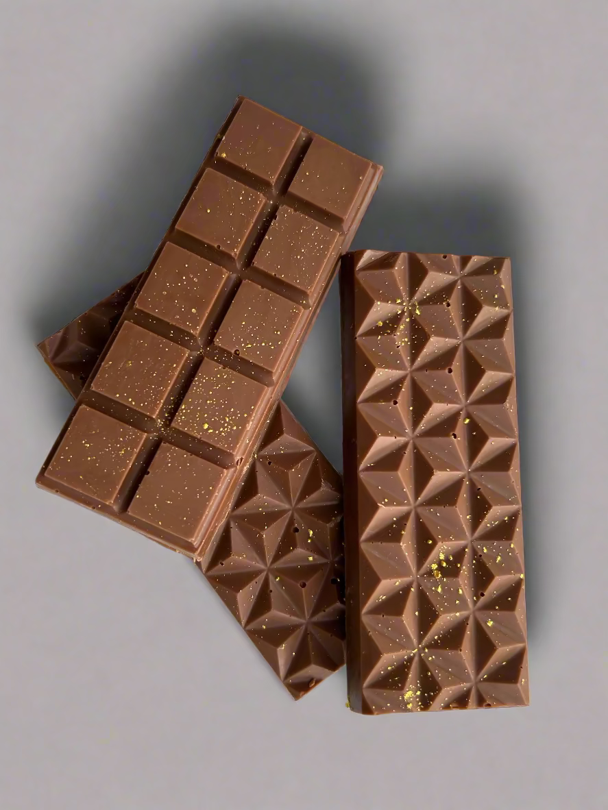 3 bars of viral dubai kunafa chocolate