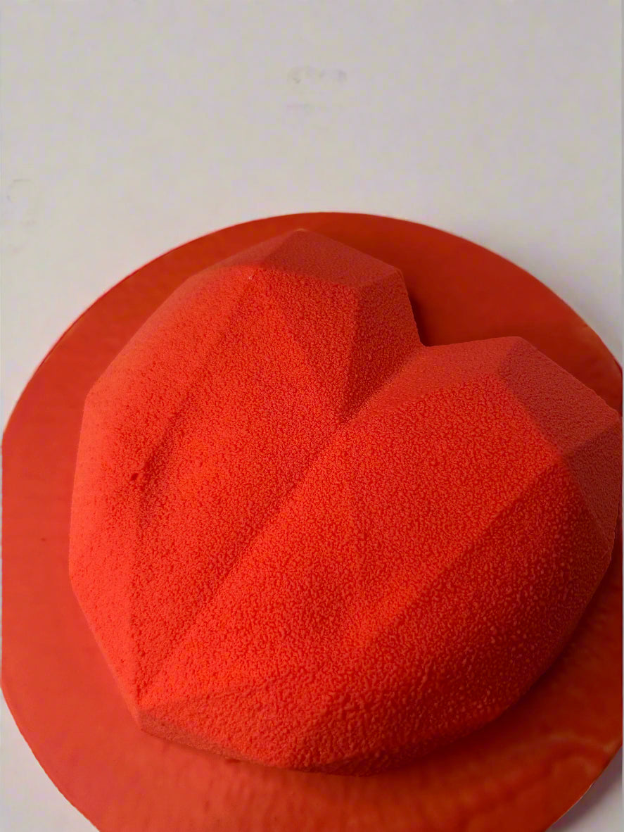 close up mousse cake